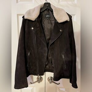 Brown Genuine Suede Medium Express Jacket